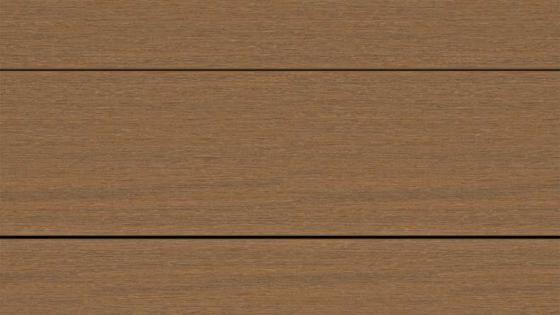 planeo ANTIKWoodline – WPC CoEx-coated decking board, lightweight composite profile – Burma Teak 3m – rustic/smooth brushed