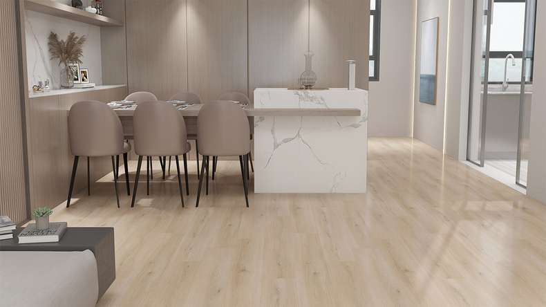 planeo Rigid Click Vinyl – Blonde Oak | Integrated impact sound insulation (KR-SOP-5)