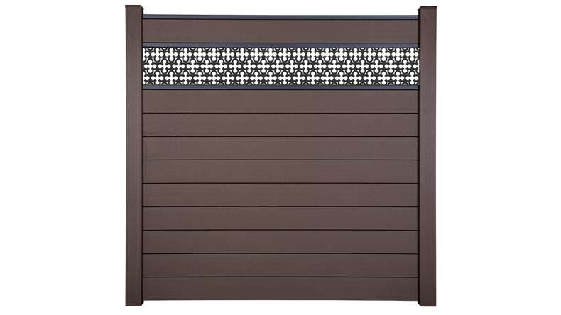 planeo Gardence Strong - BPC plug-in fence Oriental Terra 180 x 180 cm