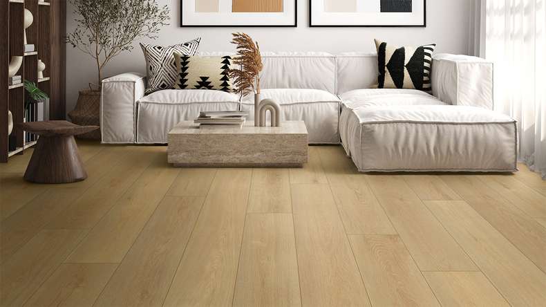 planeo design flooring - Eco P.U.R.E. XL 2m plank Moss Oak | Impact sound insulation integrated (KRXL-6601)