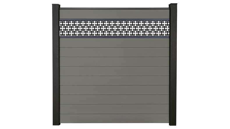 planeo Gardence Strong - BPC plug-in fence Oriental Grey 180 x 180 cm
