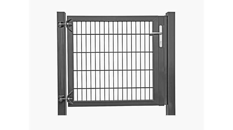 Universal door heavy 1-leaf anthracite H 800 x W 1125 mm incl. gateposts