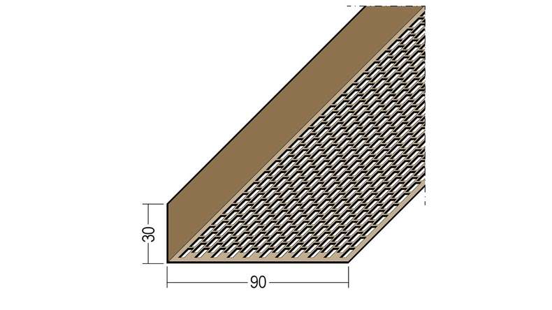 planeo Protect ventilation angle profile - LÜW 30x90x2500mm black