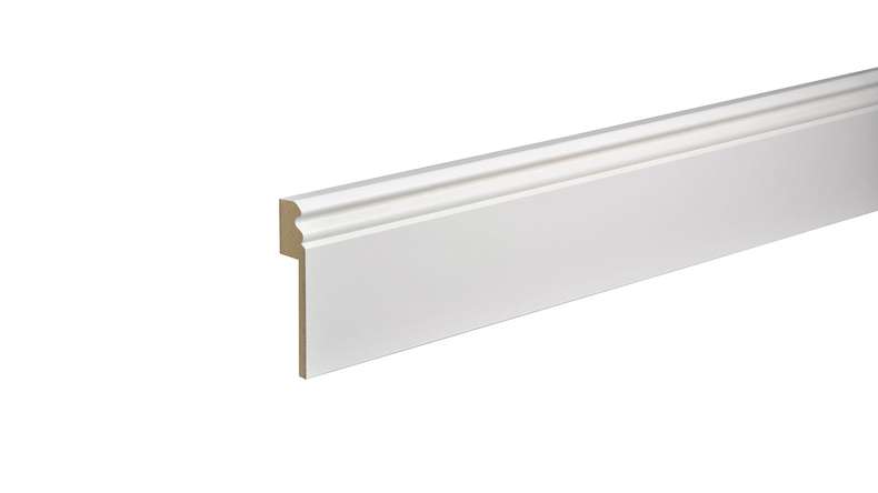 Tile cover strip MDF 16x100x2500 mm, white Alt Berlin 10 x 70 mm