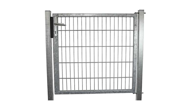 Universal door medium 1-leaf hot-dip galvanised H 2000 x W 1590 mm incl. gateposts