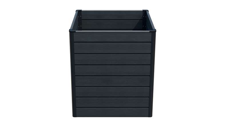 planeo BPC-Rhombus raised bed Cube - Stone grey co-ex. 70 x 70 x 79 cm