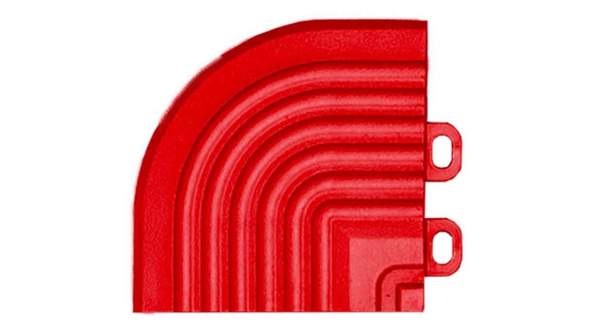 planeo corner piece for 40 x 40 cm click tiles – red