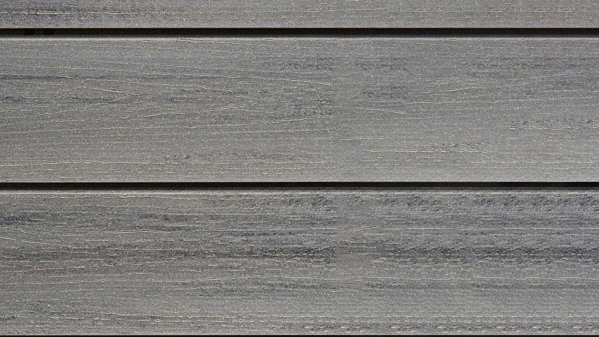 planeo Fassado - WPC rhombus strip facade cladding graphite grey