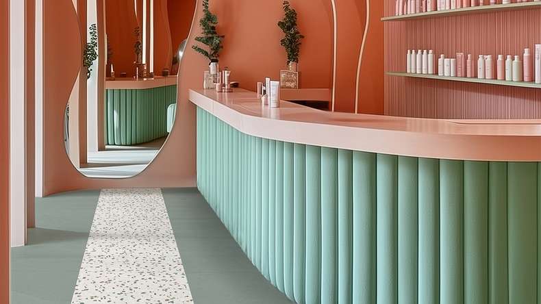 Gerflor adhesive vinyl - Creation 55 Urban Street Cobalt