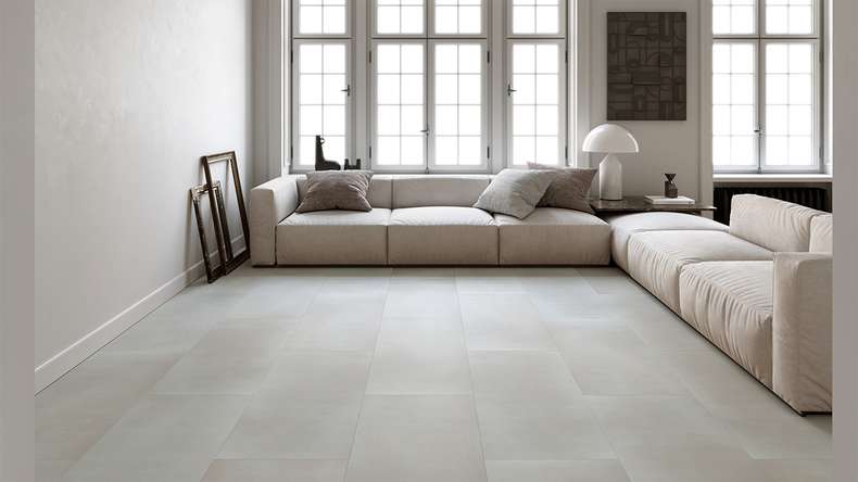 planeo Rigid click vinyl - Toparia IXPE XL tile ultra matt | integrated footfall sound insulation (MF-0011-IXPE)