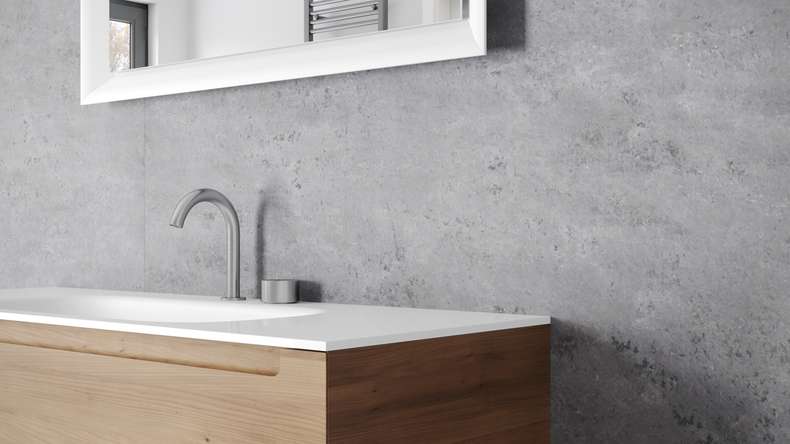 Planeo Wallboard - Concrete Dark Grey Matt - various formats