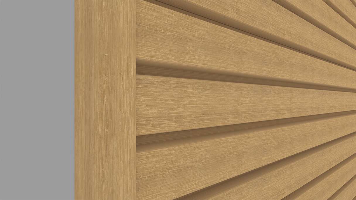 planeo LINEA Wide – WPC CoEx cladding, Sand, 2900 x 181 mm
