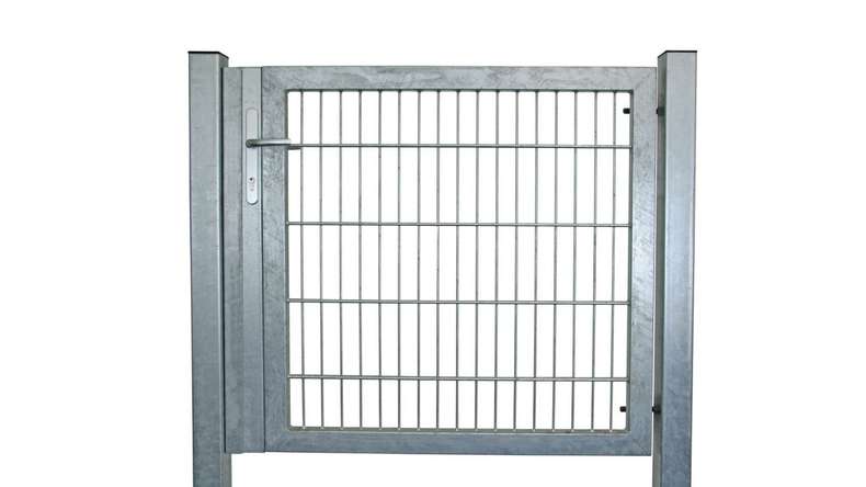 Universal door heavy 1-leaf hot-dip galvanised H 800 x W 1575 mm incl. gateposts