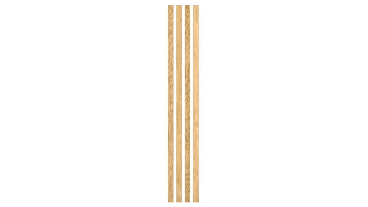 Skaben acoustic panels SilentWall Easy-Sticks - light brown oak - 250 x 3.45 cm