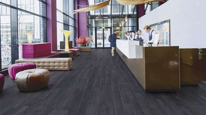 Forbo Allura Wood 70 adhesive vinyl - Indigo Ash 750 x 150 mm (63666DR7)