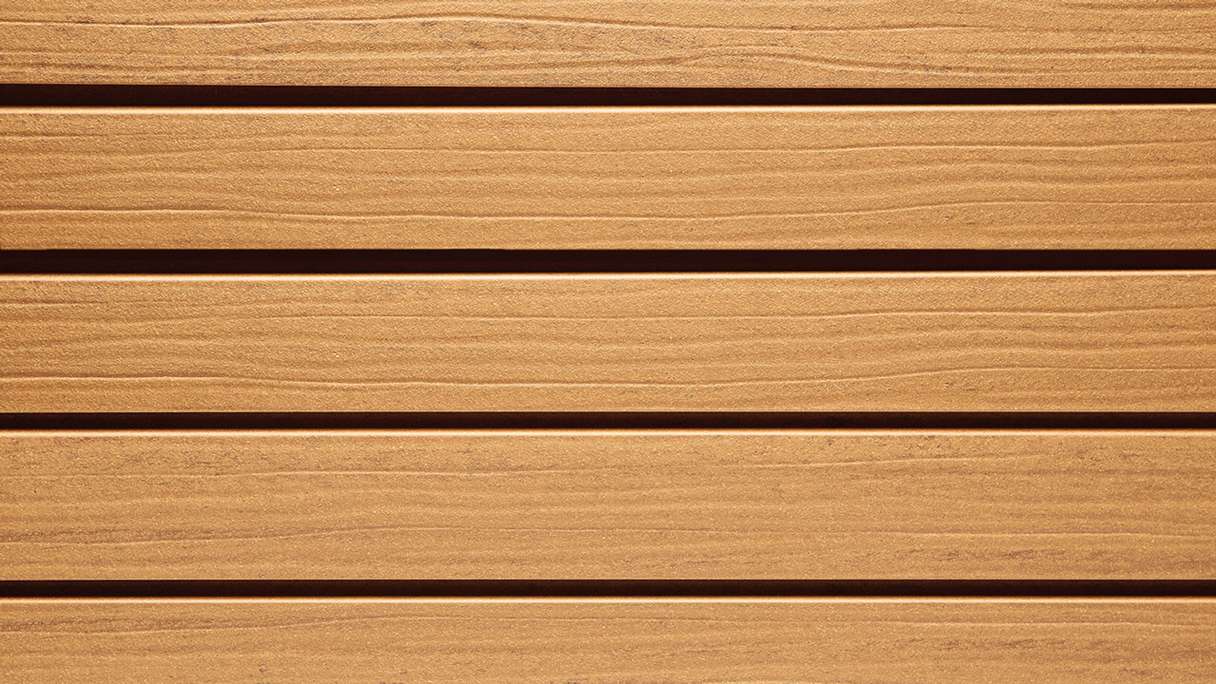 planeo Fassado - WPC rhombus strip facade cladding Prime oak brown