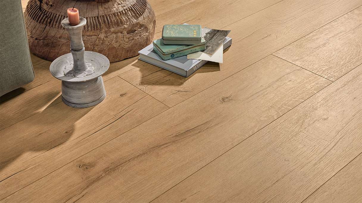 MEISTER Design flooring MeisterDesign. next DL 500 S - 07114 Natural reclaimed oak | Impact sound insulation integrated (400055-2052220-07114)