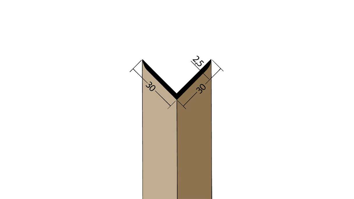 planeo Protect angle profile - WP 30x30x2500mm white