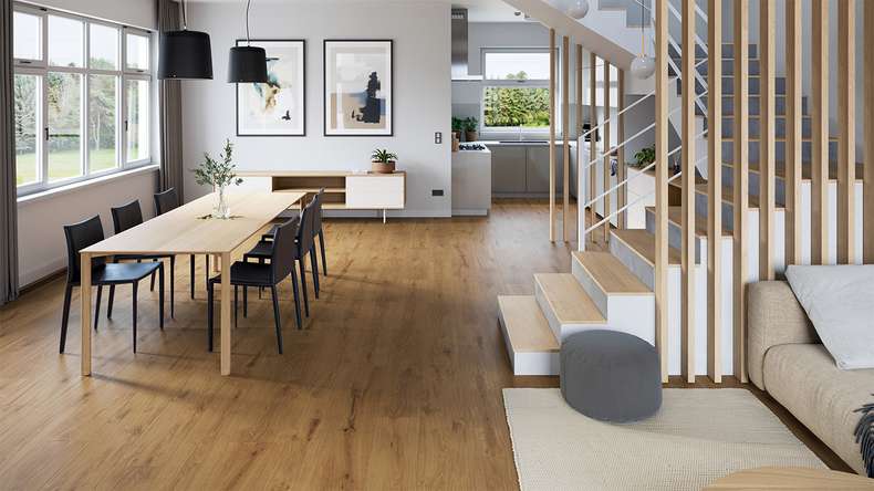 planeo adhesive vinyl - Woodline natural brown oak | synchronised embossing (PLDD2570-ENB)