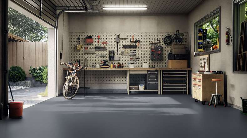 Gerflor garage flooring – R-Tile 7015 Dark Grey (39577015)