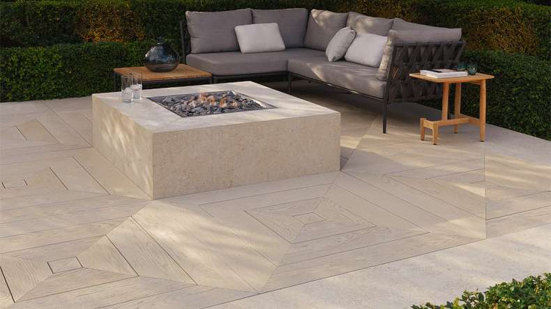 planeo Authoria PureBoard solid decking - Light Lime Oak 3.6m textured