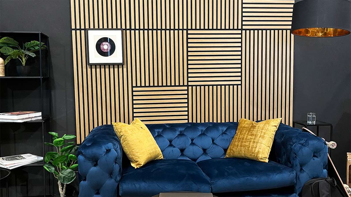 planeo acoustic panel - MixWall Timber Solid Flare Oak 52 x 52 cm | real wood veneer (PLMW-00311C)