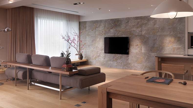 planeo EVOLITH EasyFix - Natural stone wall panelling Oxide Wood 600 x 300 mm - 6pcs.