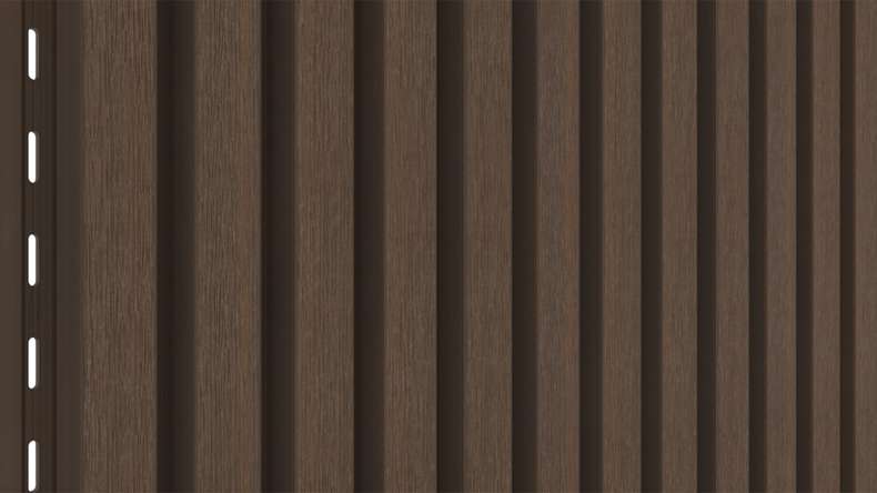planeo LINEA Slim – WPC CoEx cladding, Ipe Brown, 2900 x 215 mm