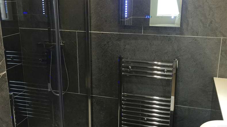 planeo EVOLITH Slate&Stone - Natural stone wall cladding Stellar Void 1220 x 610 mm