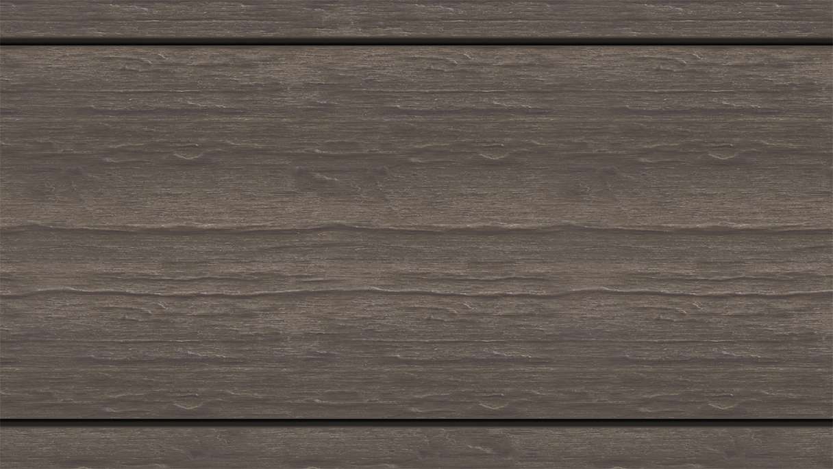 planeo MAXLine Antique - WPC CoEx coated XL decking solid - dark brown 3m rustic textured/smooth brushed