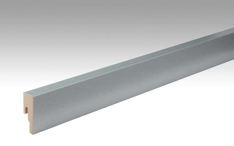 MEISTER Skirtings Stainless steel DF 063 - 2380 x 50 x 18 mm (200015-2380-00063)