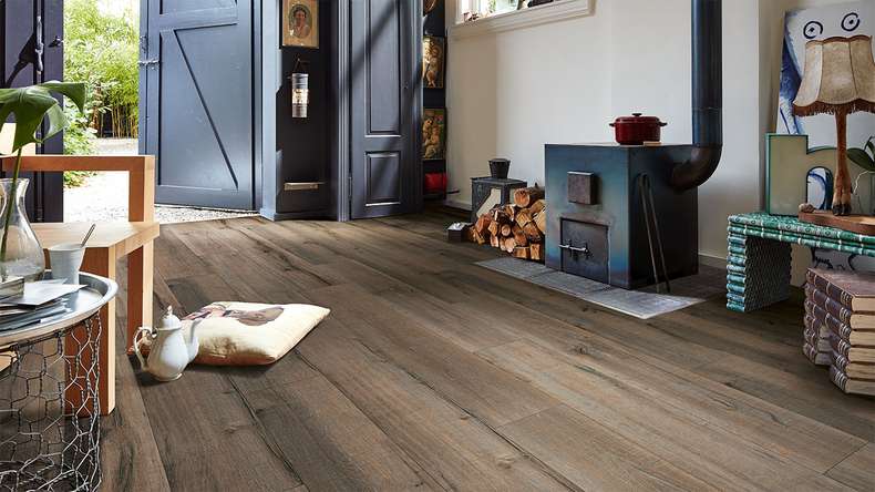 MEISTER design flooring MeisterDesign. next DD 500 S - 06986 Old wood oak clay grey | Impact sound insulation integrated (400054-1287220-06986)