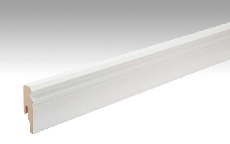 MEISTER Skirtings White paintable DF 2222 - 2380 x 60 x 18 mm (200000-2380-02222)