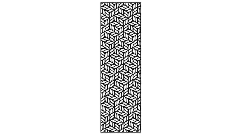 planeo Gardence - Design element Leafs Anthracite | DB703 60 x 180cm