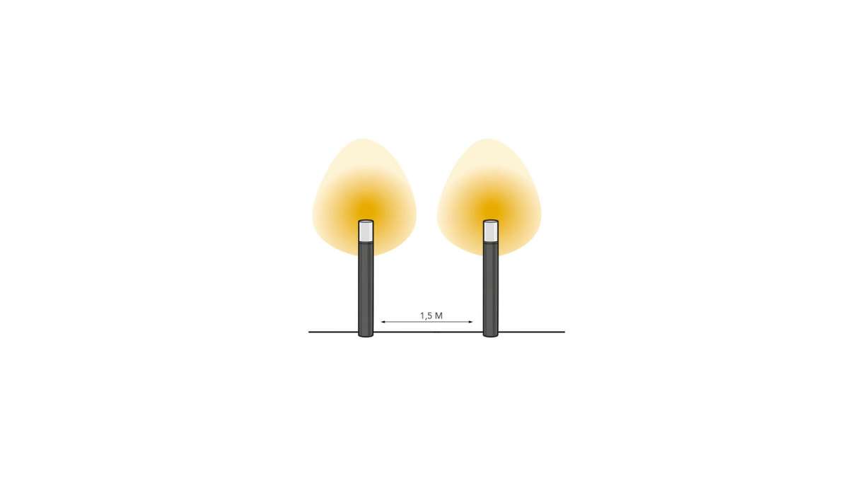 planeo Garden Lighting 12V - LED Stand Light Oberon Hi Stand Light H 660 mm - 4W 400 Lumen