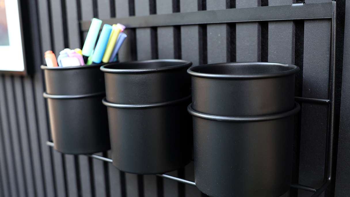 planeo storage - black 3 pcs. Cup with holder