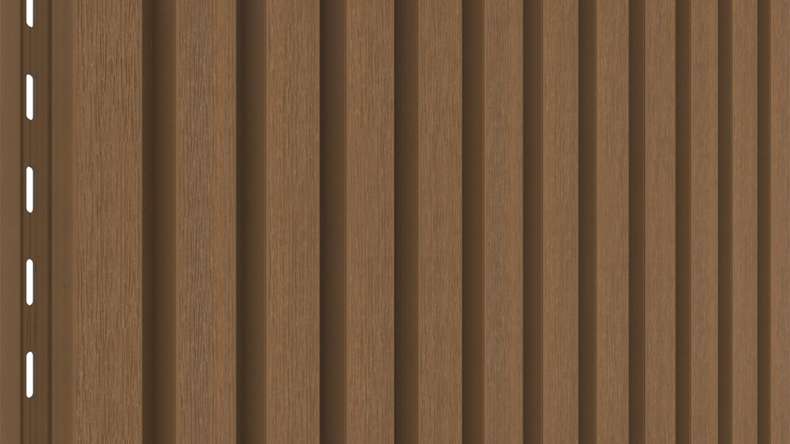 planeo LINEA Slim – WPC CoEx cladding, Burma Teak, 2900 x 215 mm