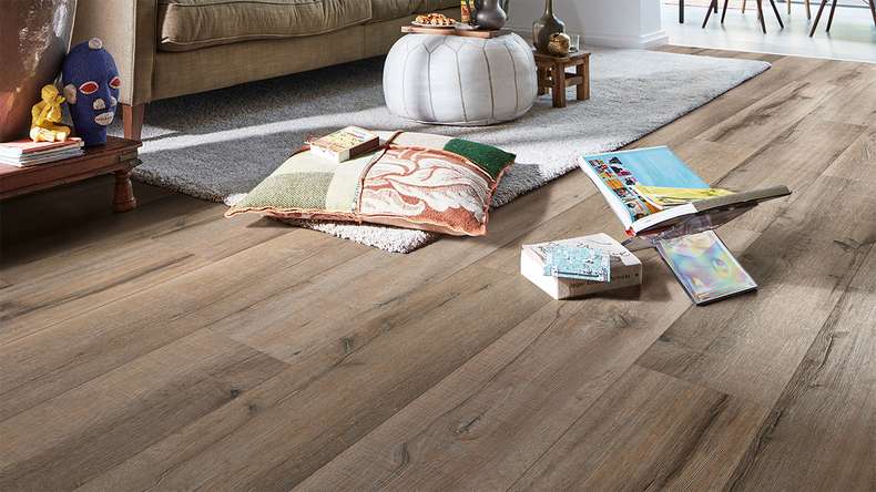 MEISTER design flooring MeisterDesign. next DD 500 S - 06986 Old wood oak clay grey | Impact sound insulation integrated (400054-1287220-06986)