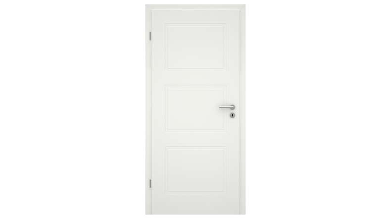 planeo design interior door VELA Lallu 3 white lacquer 9010 corner edge | lacquered - 1985 x 610|735|860|985 mm