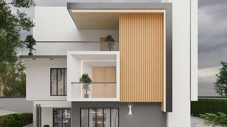 planeo LINEA Wide – WPC CoEx cladding, Sand, 2900 x 181 mm