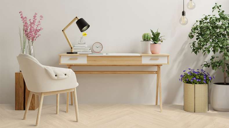 Gerflor adhesive vinyl - Virtuo 55 Glue Down HB Blomma cream | Authentic appearance (39201463)
