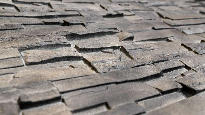 planeo stone-look façade panel - NoviStone Silex Flint 1054 x 334 mm