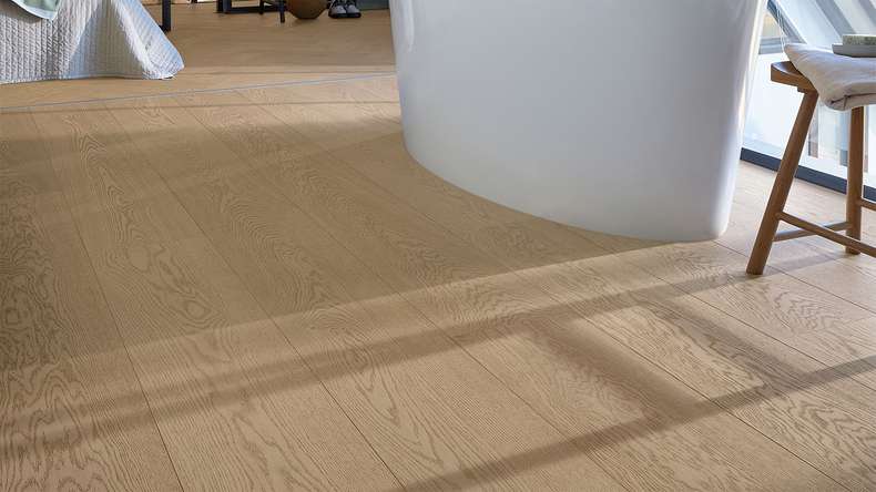 MEISTER Lindura wood flooring HD 400 - 20224 Oak natural sand grey ultra matt lacquered 2200 x 270 x 11 mm (500214-2200270-20224)