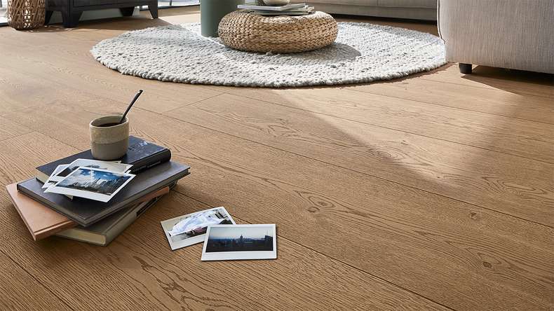 MEISTER Lindura wood flooring HD 400 - 20225 Oak authentic clay brown ultra matt lacquered 2200 x 270 x 11 mm (500214-2200270-20225)