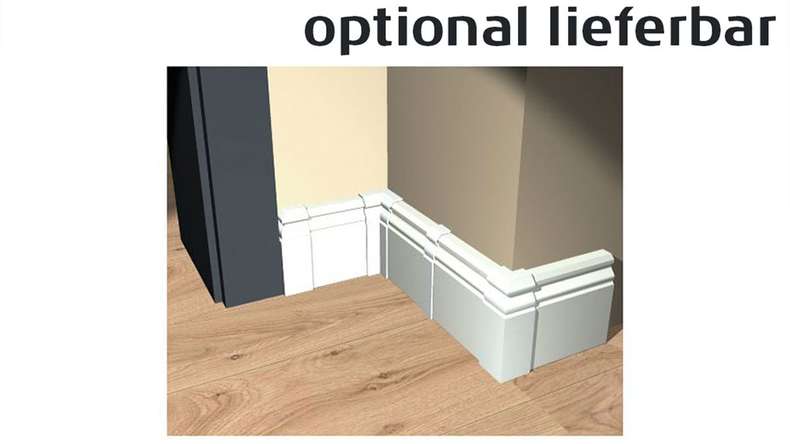 planeo skirting board Alt Berlin white 18 x 60mm