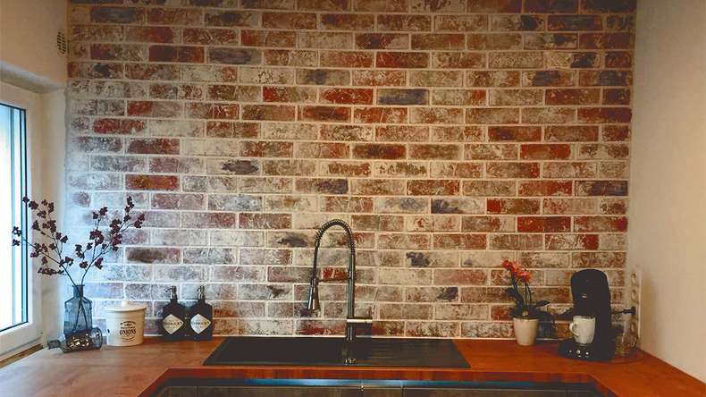 planeo StoneWall Solid clinker brick slips TON - Rustic Charm