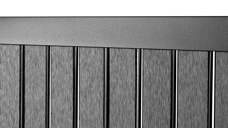 planeo WPC strip set - anthracite L 250 x H 123 cm