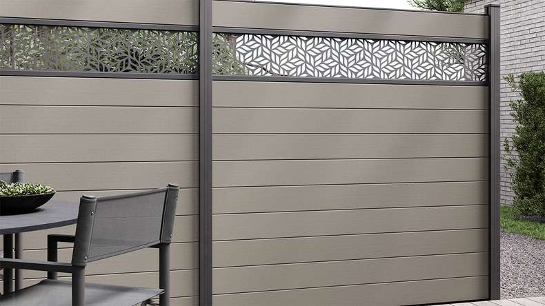 planeo Solid - Square Fence Grey