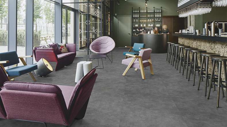 Forbo Allura Material 70 Adhesive Vinyl - Charcoal Concrete (624518DR7_con)