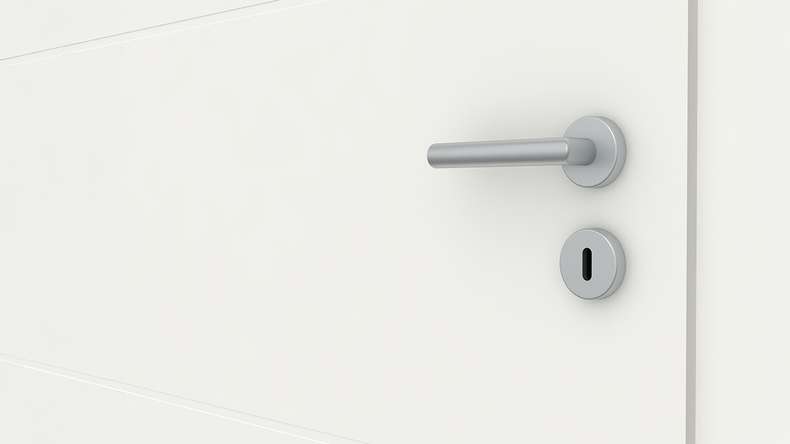 planeo design interior door VELA Kado 5O white lacquer 9010 corner edge | lacquered - 1985 x 610|735|860|985 mm